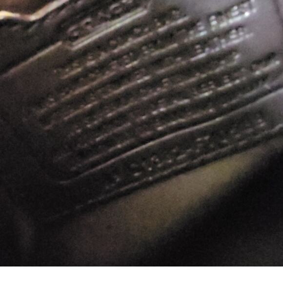 Y2K Coach Hertiage Signature Blue Stripe Messenger Bag EUC - Picture 10 of 16